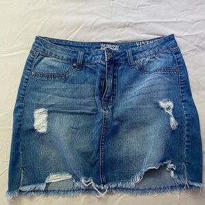 rewash denim skirt